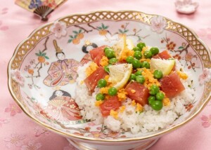 キューピー3分クッキングのレシピ・サーモンとグリンピースのレモンちらしずし