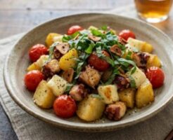 青空レストランのレシピ・トマトガーリック炒め