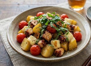 青空レストランのレシピ・トマトガーリック炒め