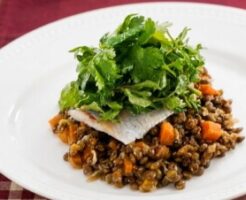 沸騰ワード10のレシピ・ニシンの燻製 レンズ豆添え ハーブのサラダ