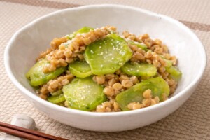 ZIPのレシピ・ブロッコリーと納豆のごまあえ