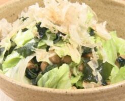 どさんこワイド179のレシピ・ワカメとキャベツの蒸し煮