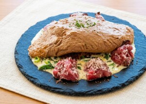 ZIPのレシピ・九条ねぎ香るフォンダンオムライス