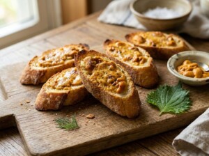 ミキティダイニングのレシピ・塩ウニのバゲット