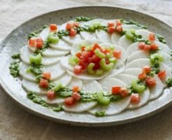 青空レストランのレシピ・大根の刺身～カルパッチョ