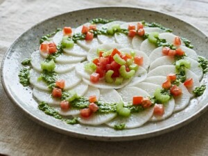 青空レストランのレシピ・大根の刺身～カルパッチョ