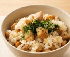 あさイチのレシピ・大豆と鶏肉の混ぜごはん