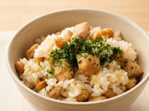 あさイチのレシピ・大豆と鶏肉の混ぜごはん