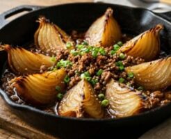 キューピー3分クッキングのレシピ・新玉ねぎの甘辛そぼろ煮