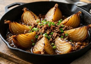 キューピー3分クッキングのレシピ・新玉ねぎの甘辛そぼろ煮