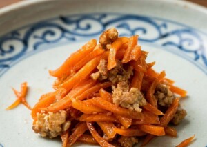 きょうの料理のレシピ・春にんじんの豚そぼろ