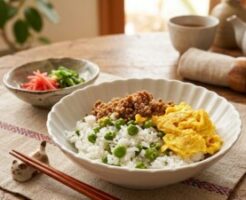 キューピー3分クッキングのレシピ・春の豆ごはん