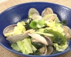 きょうの料理のレシピ・春キャベツとあさりの和風蒸し煮
