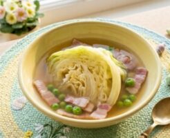 きょうの料理ビギナーズのレシピ・春キャベツのスープ