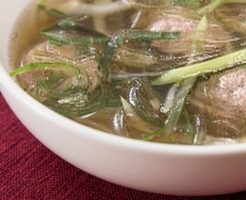 どさんこワイド179のレシピ・春雨の肉団子スープ