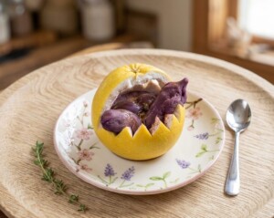 ZIPのレシピ・晩白柚（ばんぺいゆ）で芋掘り大福スペシャル