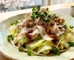 ノンストップのレシピ・豚バラと春キャベツのサラしゃぶ