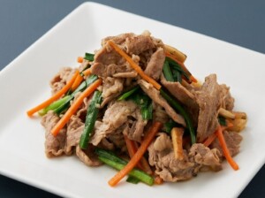 DAIGOも台所のレシピ・豚肉とニラのガーリック風味