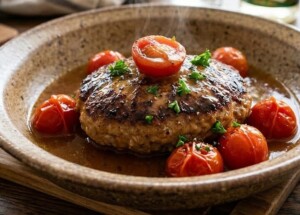 タイパ対タイムレスのレシピ・酒蒸しハンバーグ