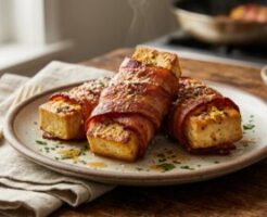 なないろ日和のレシピ・高野豆腐のベーコン巻き