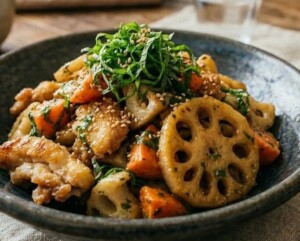 DayDay(デイデイ)のレシピ・鶏肉と根菜の揚げ焼き