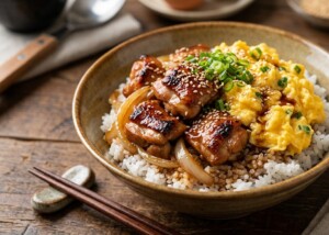 ノンストップのレシピ・鶏肉のてりたま丼