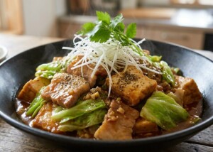 青空レストランのレシピ・麻婆キャベツ