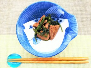 きょうの料理のレシピ・ほうれんそうの焼き鳥レバーあえ