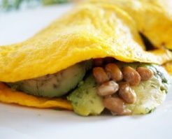 なないろ日和のレシピ・納豆アボカドオムレツ