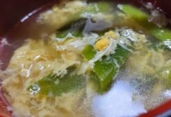 ゴー！ゴー！キッチン戦隊クックルンのレシピ・クレソンとぶた肉のかきたまスープ