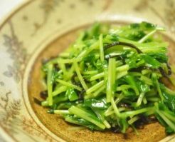 サタプラのレシピ・豆苗の塩昆布和え
