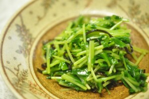 サタプラのレシピ・豆苗の塩昆布和え