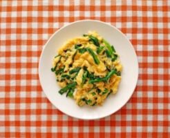 キューピー3分クッキングのレシピ・鶏にら玉