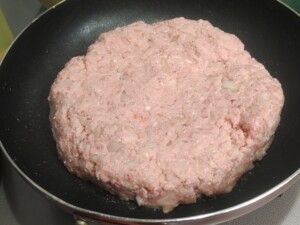 キューピー3分クッキングのレシピ・ワンパンビッグハンバーグ