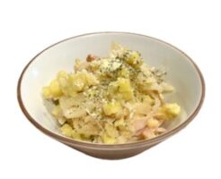 どさんこワイド179のレシピ・サツマイモと野沢菜のサラダ