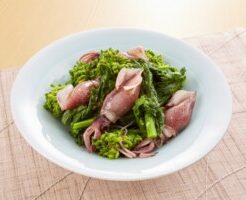 あさイチのレシピ・ほたるいかと菜の花のからしあえ