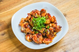 キューピー3分クッキングのレシピ・焼き鶏のごまねぎポン酢