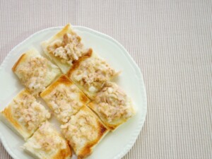 有働由美子の健康案内人のレシピ・タマネギタルタルトースト