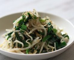 滝沢カレン&和田明日香のフィーリンきっちんのレシピ・春菊ともやしのナムル