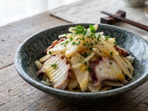 あさイチのレシピ・うどとたこのからしあえ