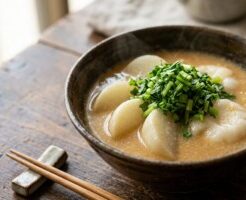 きょうの料理のレシピ・かぶと餅のポタージュ風