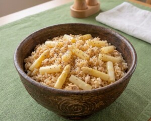 あさイチのレシピ・アスパラ炊き込みごはん