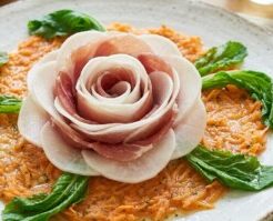 どさんこワイド179のレシピ・カブと生ハムの人参ソース