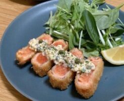 ノンストップのレシピ・サーモンレアカツ