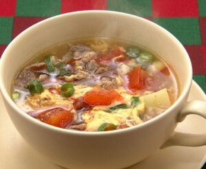 DAIGOも台所のレシピ・トマト入り酸辣湯（サンラータン）