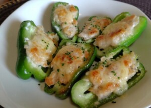 どさんこワイド179のレシピ・ピーマンの豆腐チーズ詰め