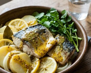 きょうの料理のレシピ・レモン風味のゆで塩さば