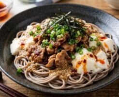 DAIGOも台所のレシピ・冷製豆腐甘辛肉そば