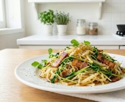 あさイチのレシピ・新じゃがベーコン甘酢炒め