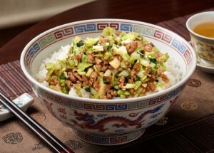 キューピー3分クッキングのレシピ・皮なし餃子丼